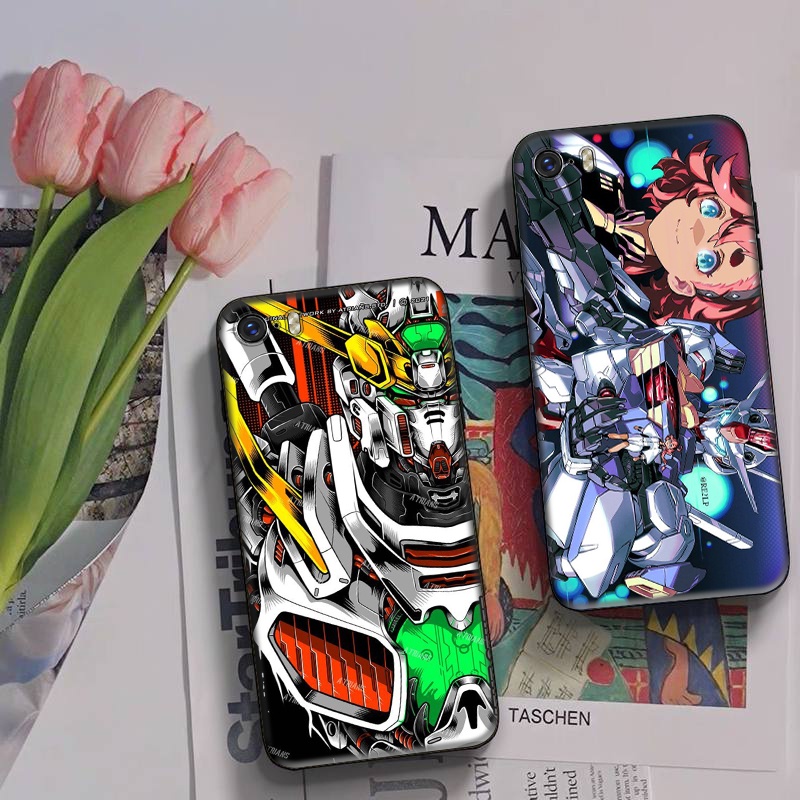 Ốp Điện Thoại Mềm Họa Tiết Gundam Cho iPhone 5 5s SE 6 6s