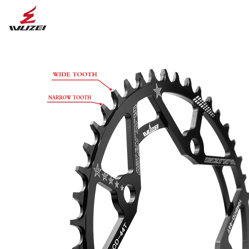 Đĩa Xích Tròn WUZEI 104BCD 30T 32T 34T 36T 38T 40T 42T 44T 46T 48T 50T 52T Cho Xe Đạp MTB
