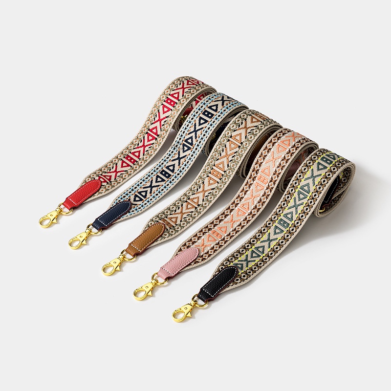 Dây Đai Biểu tượng 5cm thêu Webbing Dây đeo vai đặc trưng cá nhân Thích hợp cho các loại mesenger vai khác nhau như túi Kelly và các loại bữa ăn khác của vai Túi thay thế túi nữ Hỗ trợ tùy chỉnh