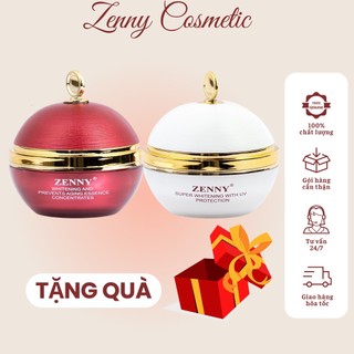 Kem dưỡng trắng da ngày đêm Zenny Luxury, Combo kem dưỡng da ngăn ngừa thâm nám trắng hồng căng bóng