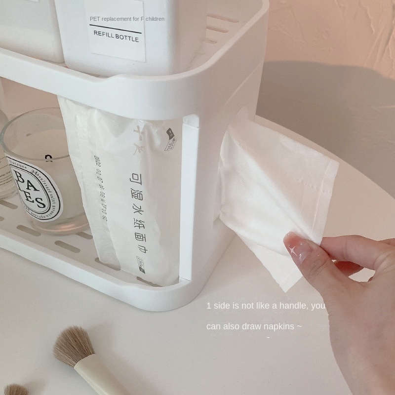 Kệ Hai Tầng Mini Đựng Mỹ Phẩm Để Bàn Phòng Ngủ