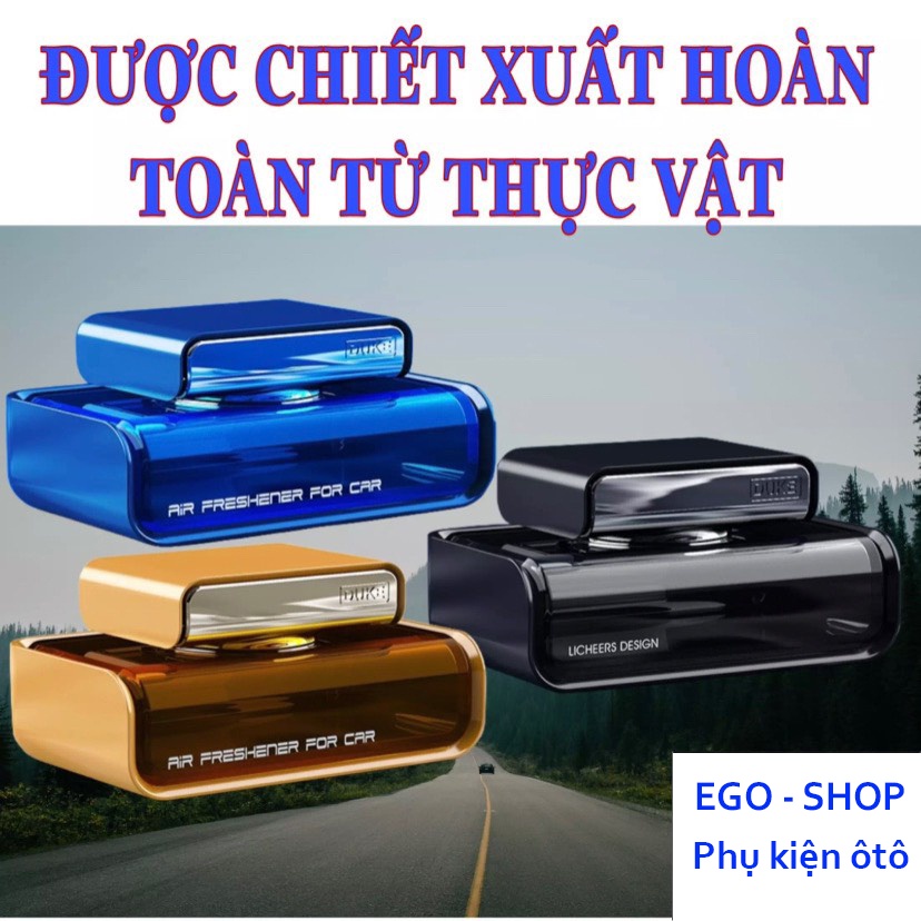 Nước hoa ô tô cao cấp EGO - Duke chính hãng chiết xuất 100% thiên nhiên, khử mùi, chống say xe, an toàn sức khoẻ