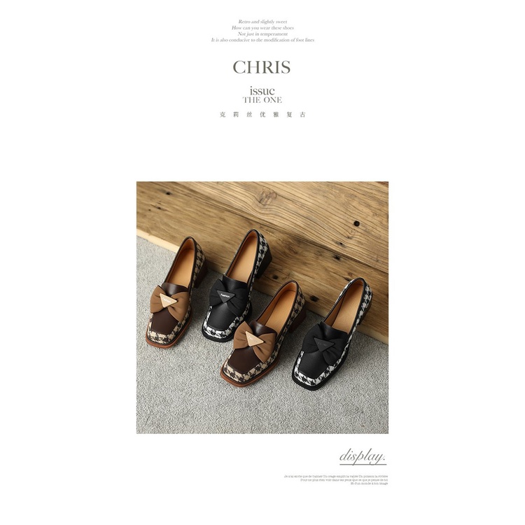 Giày Cao Gót Mũi Vuông Thời Trang Dành Cho Nữ