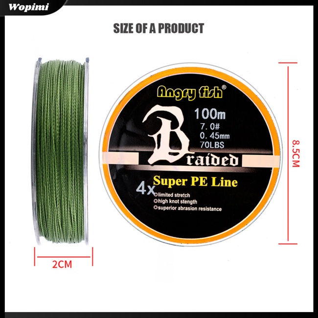 Mf Cuộn Dây Câu Cá Bện 4 Sợi 100m / 109yds 10LB-80LB