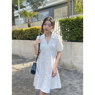 Đầm sơ mi tay ngắn