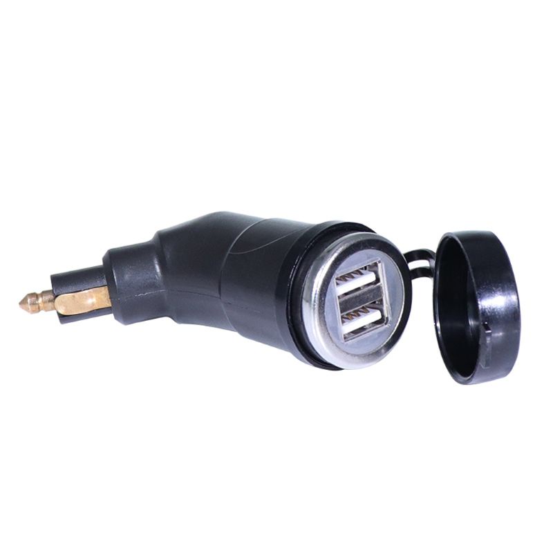 Bộ Sạc Điện Thoại GPS Hai Cổng USB 12V Chống Thấm Nước Dành Cho Xe Mô Tô