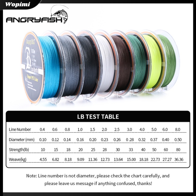 Mf Cuộn Dây Câu Cá Bện 4 Sợi 100m / 109yds 10LB-80LB