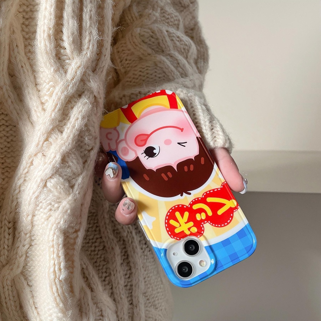Ốp Điện Thoại tpu Dẻo Họa Tiết Hoạt Hình Cô Gái &amp; Bình Sữa Dễ Thương Chống Rơi Cho iPhone 14 13 12 11 Pro Max