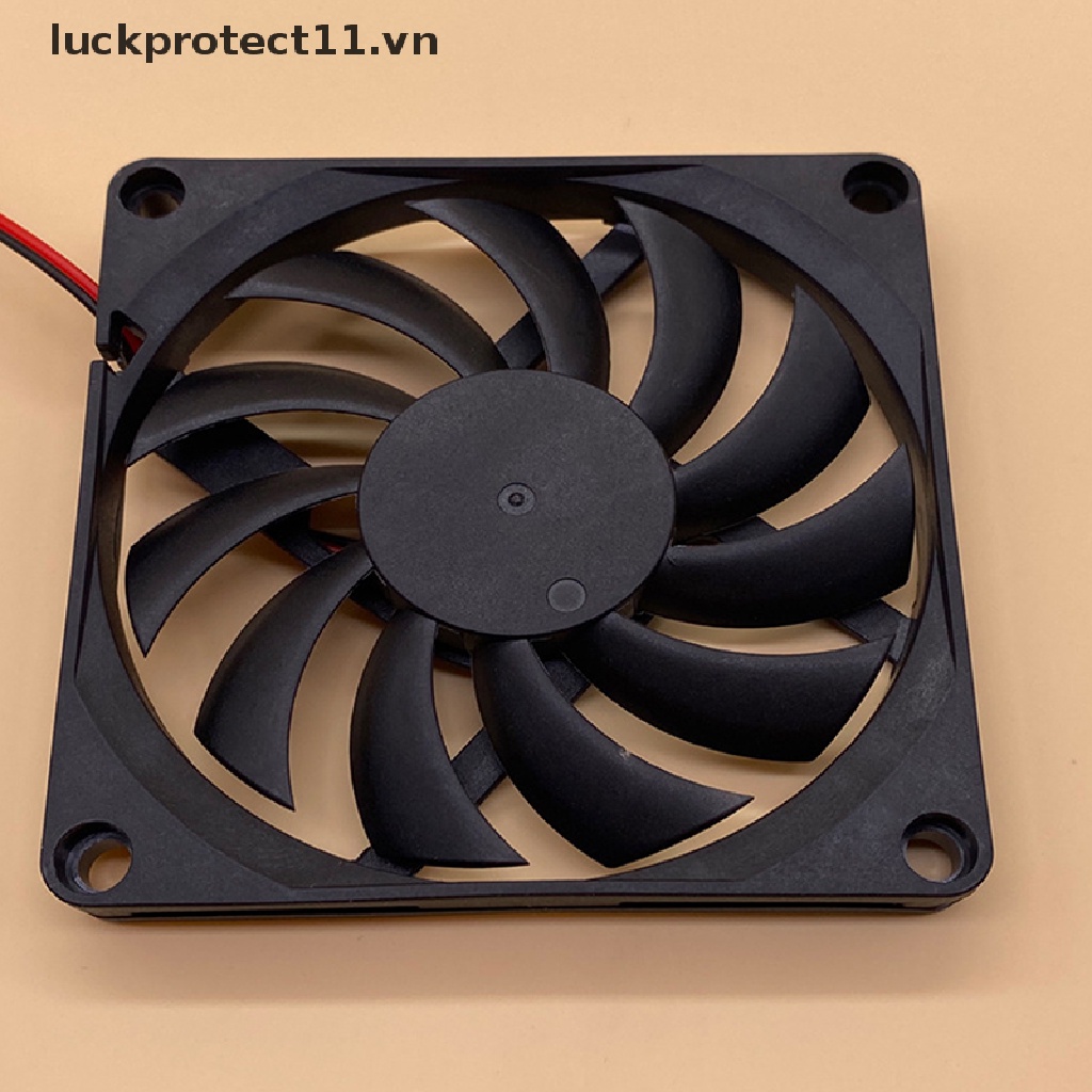 * 3c &amp; Mới * Quạt Tản Nhiệt Không Chổi Than 8010 5V 12V 24V 2 Pin 80x80x10mm
