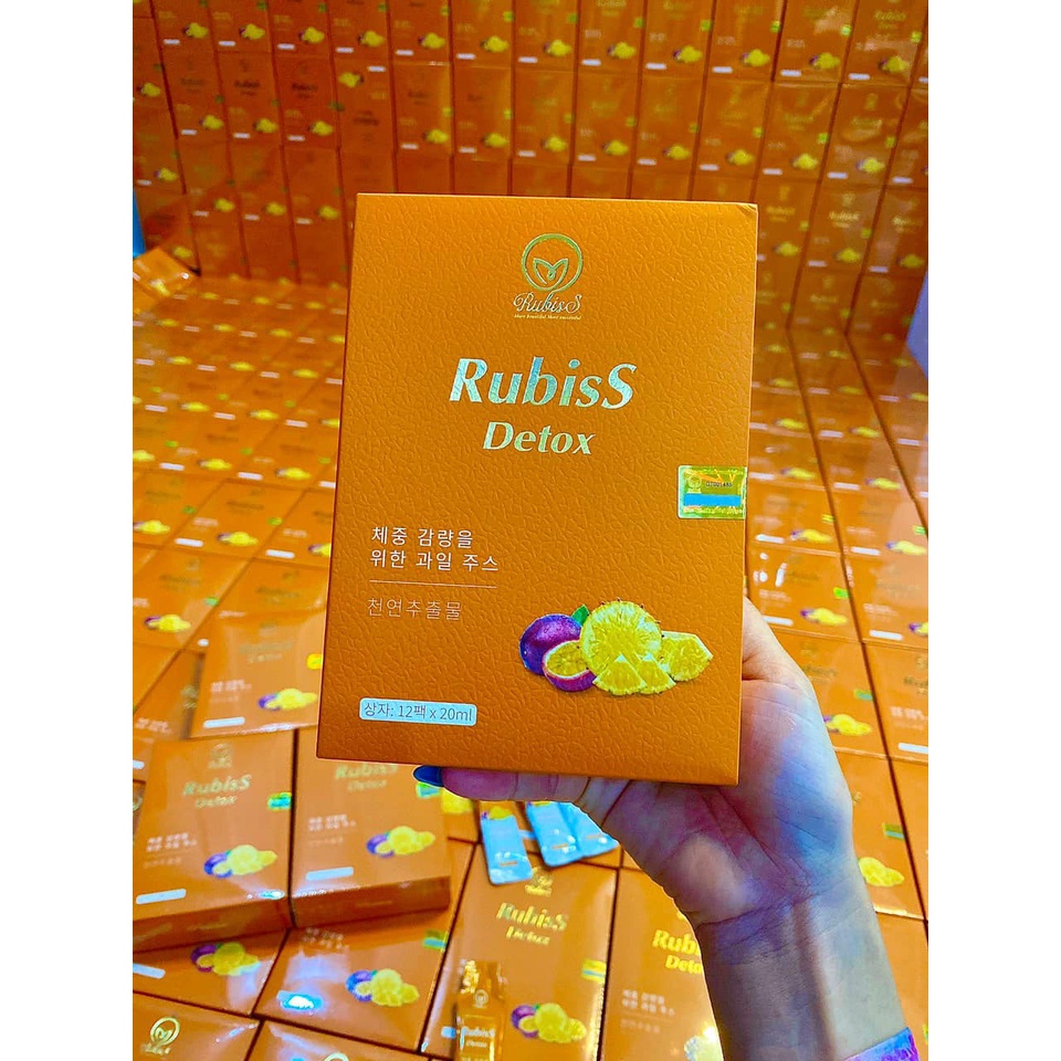 Giảm cân Rubiss Detox Hộp 12 Gói Chính Hãng