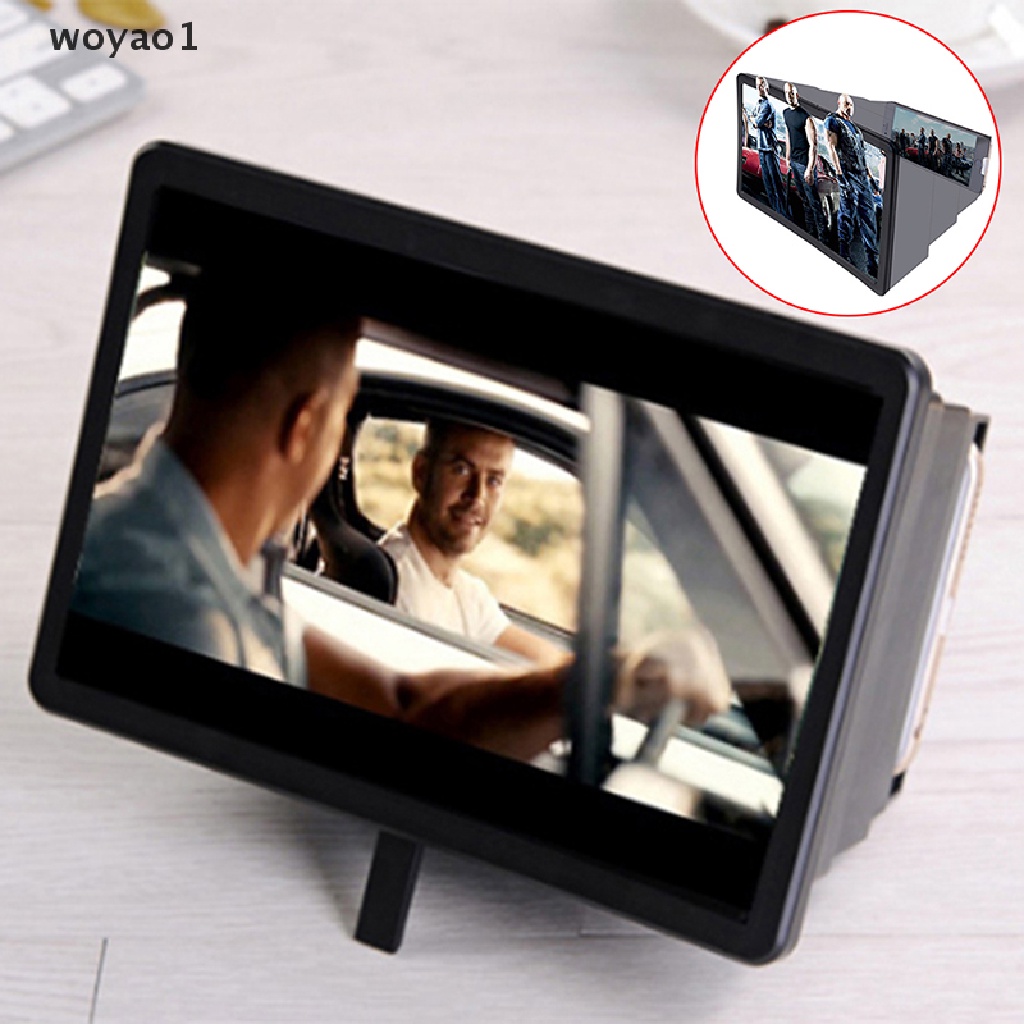 Kính Phóng Đại Màn Hình Điện Thoại 3D 8.2Inch woyao1 Phụ Kiện Trang Trí Thiết Kế Dễ Thương Chuyên Dùng