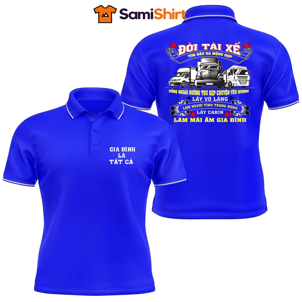 Áo Polo Đời Tài Xế Chất Liệu Poly Thái Thoáng Mát,Thấm Hút Mồ Hôi Thoải Mái Vận Động Cho Các Bác Lái Xe