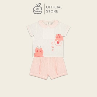 SS204 Bộ cộc tay La Pomme Mèo hồng