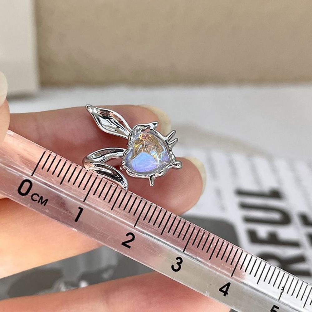 Bông Tai Hình Thỏ Đính Đá Mặt Trăng Thời Trang Cho Nữ