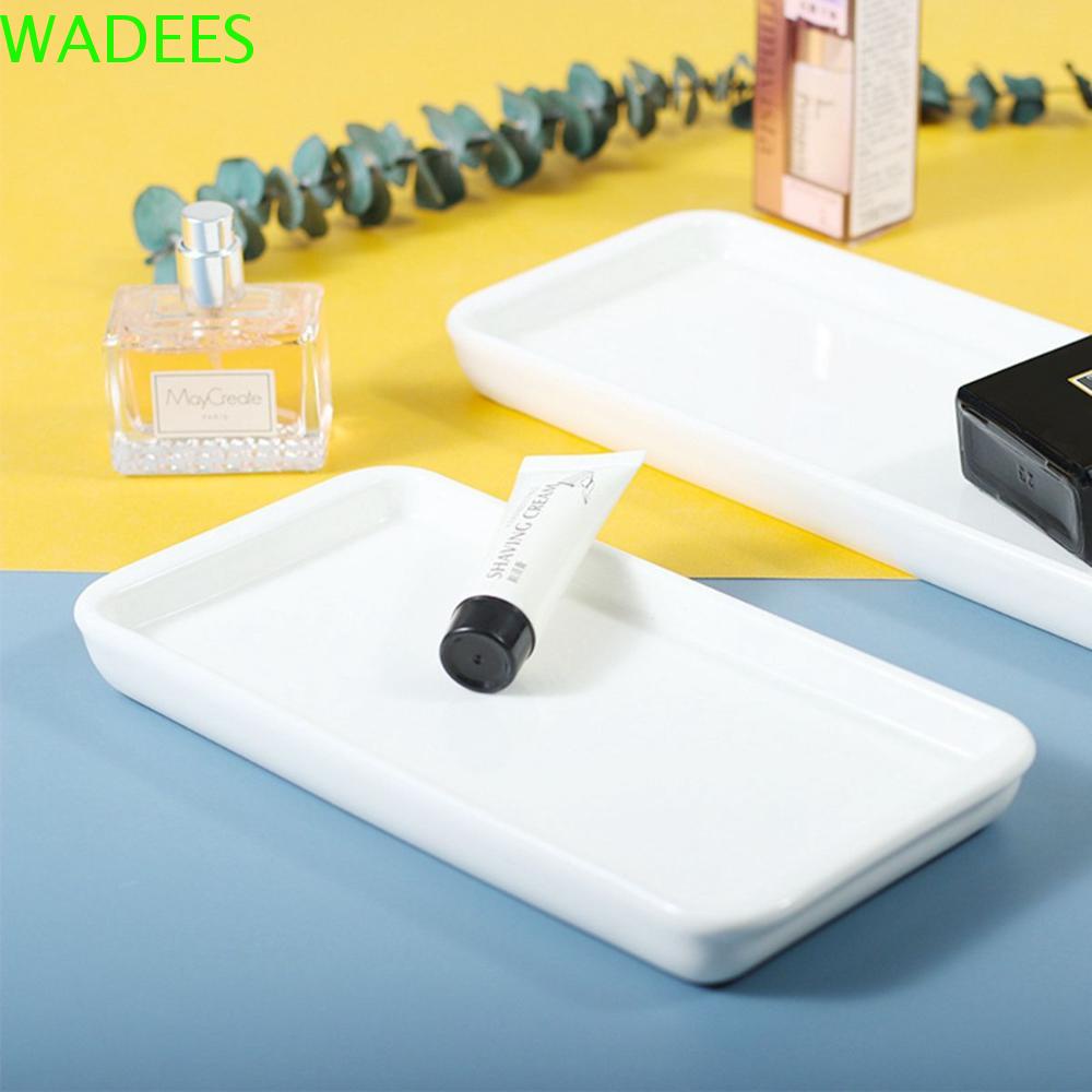 Khay Sứ Hình Chữ Nhật Đựng Đồ Dùng Nhà Tắm Tiện Dụng