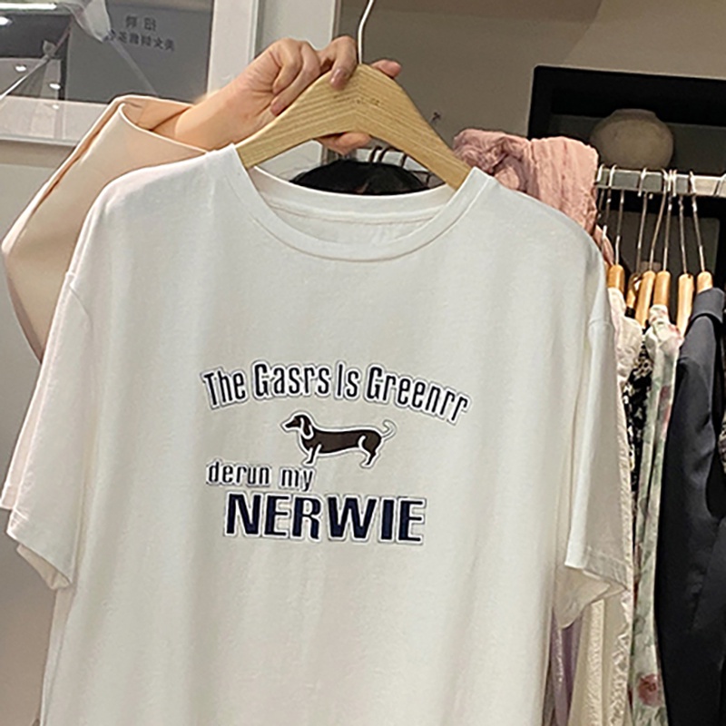 NRVP Áo Thun 100% Cotton Tay Ngắn Dáng Suông In Họa Tiết Trẻ Trung Thời Trang Unisex Size 5XL