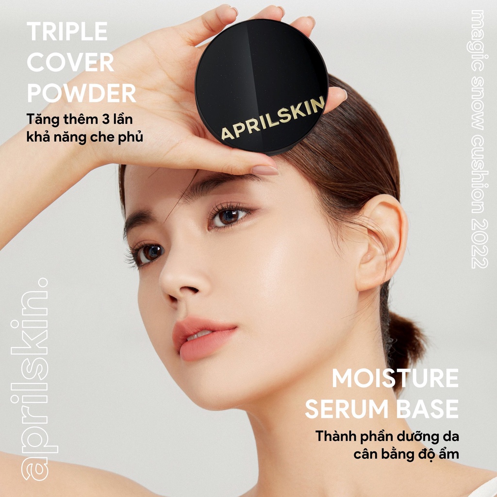 Phấn nước April Skin Black Magic Snow - COCOSHOP