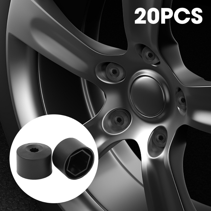 Set 20 Nắp Đậy Đai Ốc Bánh Xe Hơi Volkswagen Chống Bụi Bẩn Kèm Dụng Cụ Tháo Gỡ