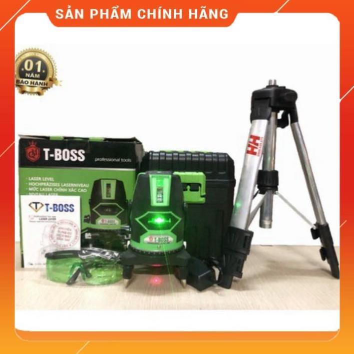 Máy bắn cốt laser 5 tia xanh tặng chân máy 1m2 Đầu ra tia laser màu xanh 4 tia dọc, 1 tia ngang vuôn