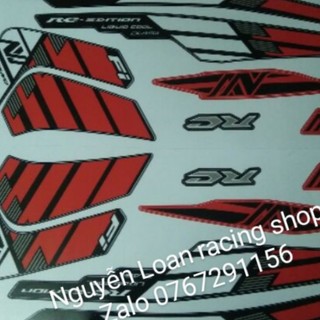 Tem xe nouvo 6 màu đỏ trắng - vjc sài gòn