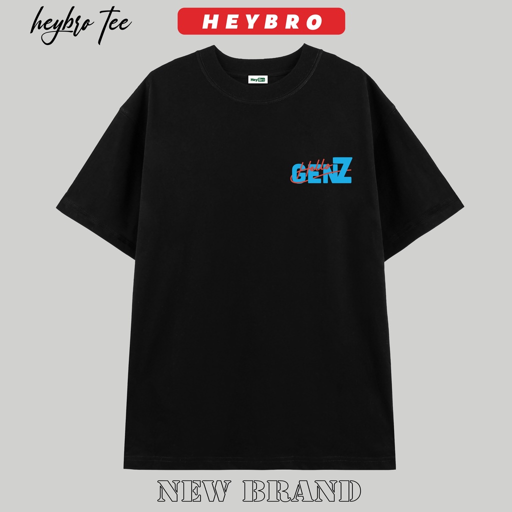 Áo thun nam nữ unisex tay lỡ form rộng Local Brand HEYBRO / GENZ