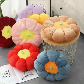 Đệm ngồi bệt hình quả bí ngô đáng yêu vải nhung cao cấp size đại