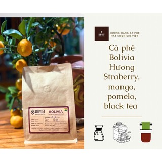 Cà phê Bolivia hương vị stawberry , Mango, orange peel, black tea xưởng rang cà phê hạt chọn Gió Việt