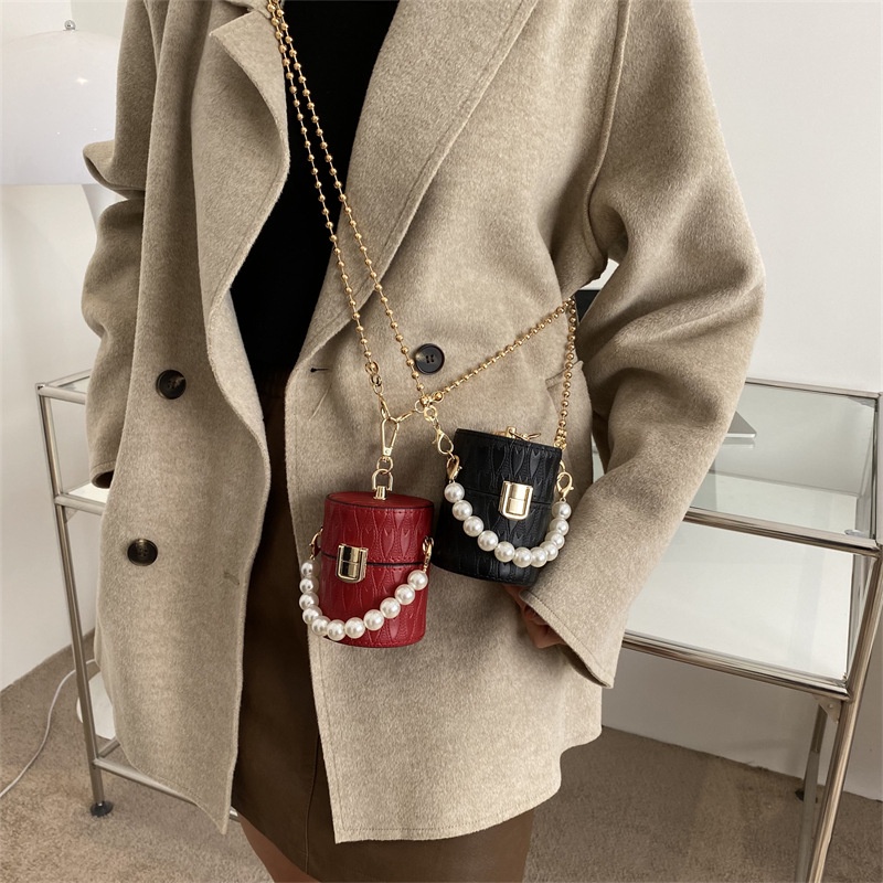 Túi Đeo Chéo Mini Kết Cấu Ngọc Trai Thời Trang Mùa Xuân Mới 2023