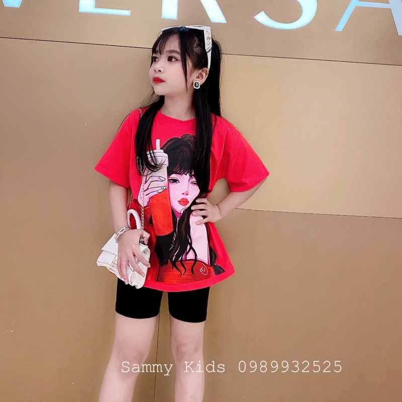 Set bộ Cô gái trà sữa cho bé gái size đại 18-42kg siêu Cuteee