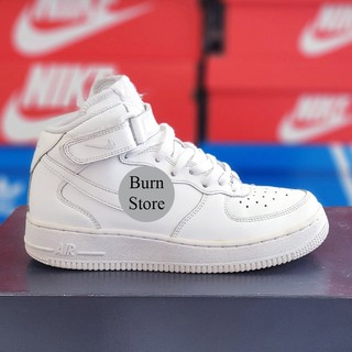 Giày  Air Force I mid trắng, real 2hand Size 35 tới 46