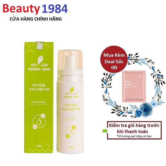 Toner Vitamin B5 làm sạch da, cung cấp độ ẩm, dưỡng trắng da – Adore Skin 100ml