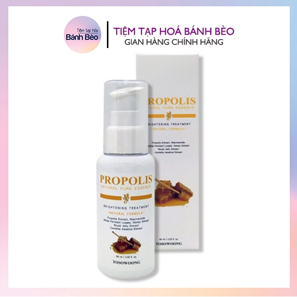 Tinh chất keo ong dưỡng sáng phục hồi chống lão hóa da Tosowoong Propolis Natural Pure Essence 60ml