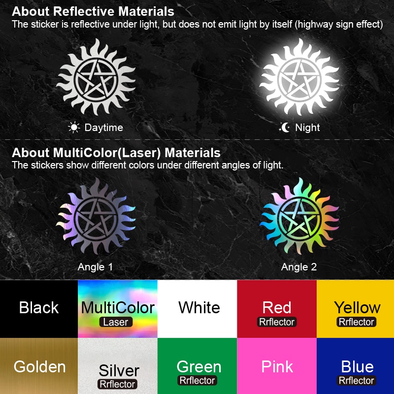 Đề Can Vinyl Chống Thấm Nước Hình Ngôi Sao Sáng Tạo Trang Trí Xe Hơi