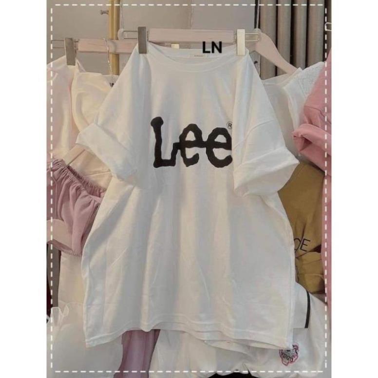 [ Rẻ Vô Địch ] Áo Thun Phông Cotton 3158 Nam Nữ Form Rộng Unisex Chất Cotton Khô In Chữ Lee