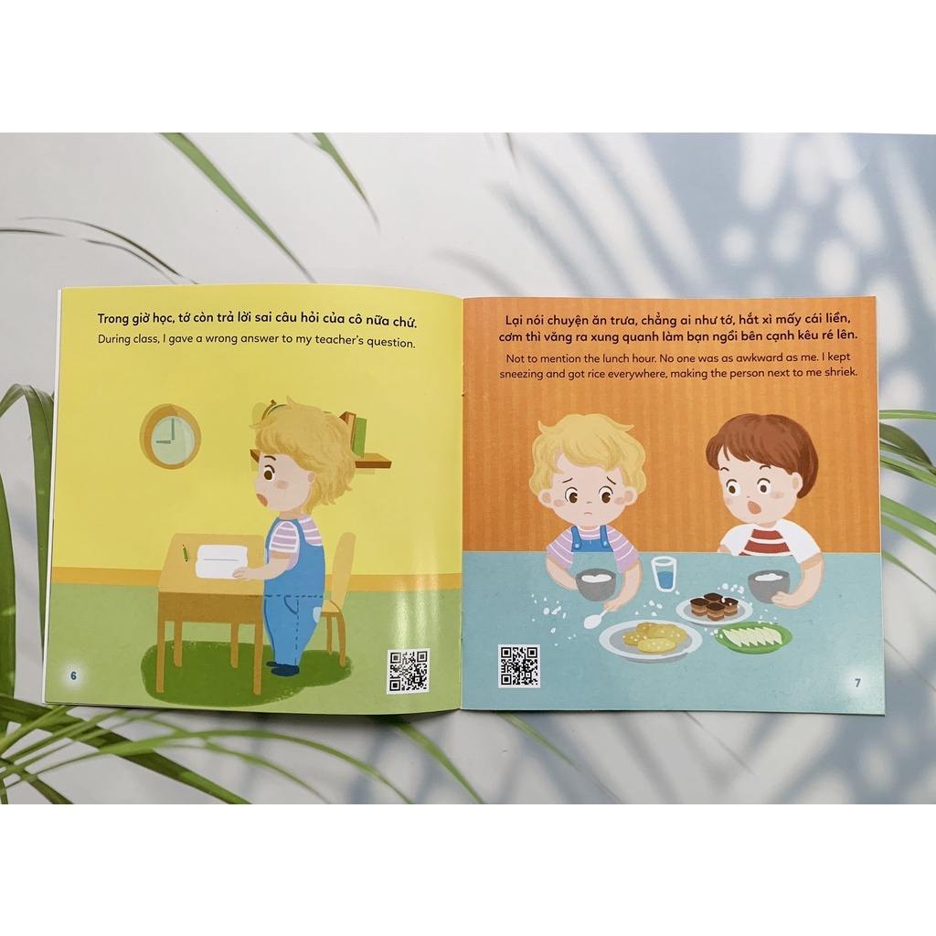 Sách - Ehon song ngữ kỹ năng nhận biết cảm xúc cho bé - Combo 4 cuốn có file nghe An Phước books