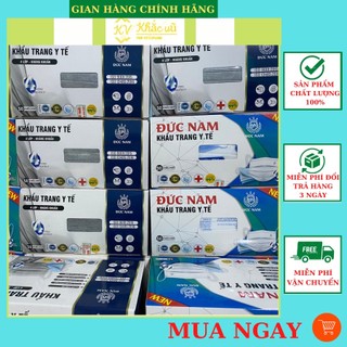 Khẩu trang y tế 4 lớp Đức Nam hộp 50 chiếc