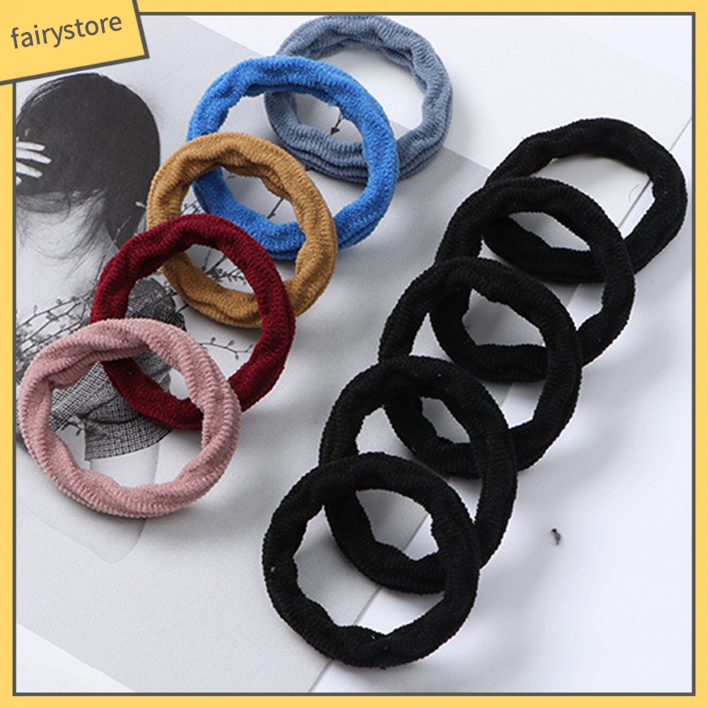 Set 5 Dây Cột Tóc Co Giãn Mini Đơn Giản Cho Nữ [Fairy1]