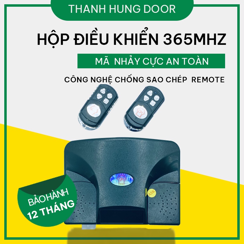 Hộp Điều Khiển Cửa Cuốn Hộp Nhận Kèm Remote Mã Nhảy Tần Số 365mhz Chống Sao Chép An Toàn Cho Mọi Nhà