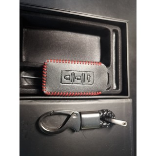 [Tặng kèm móc khóa] Bao da chìa khóa, Ốp chìa khóa carbon cho xe ô tô MITSUBISHI OUTLANDER XPANDER PAREJO SPORT