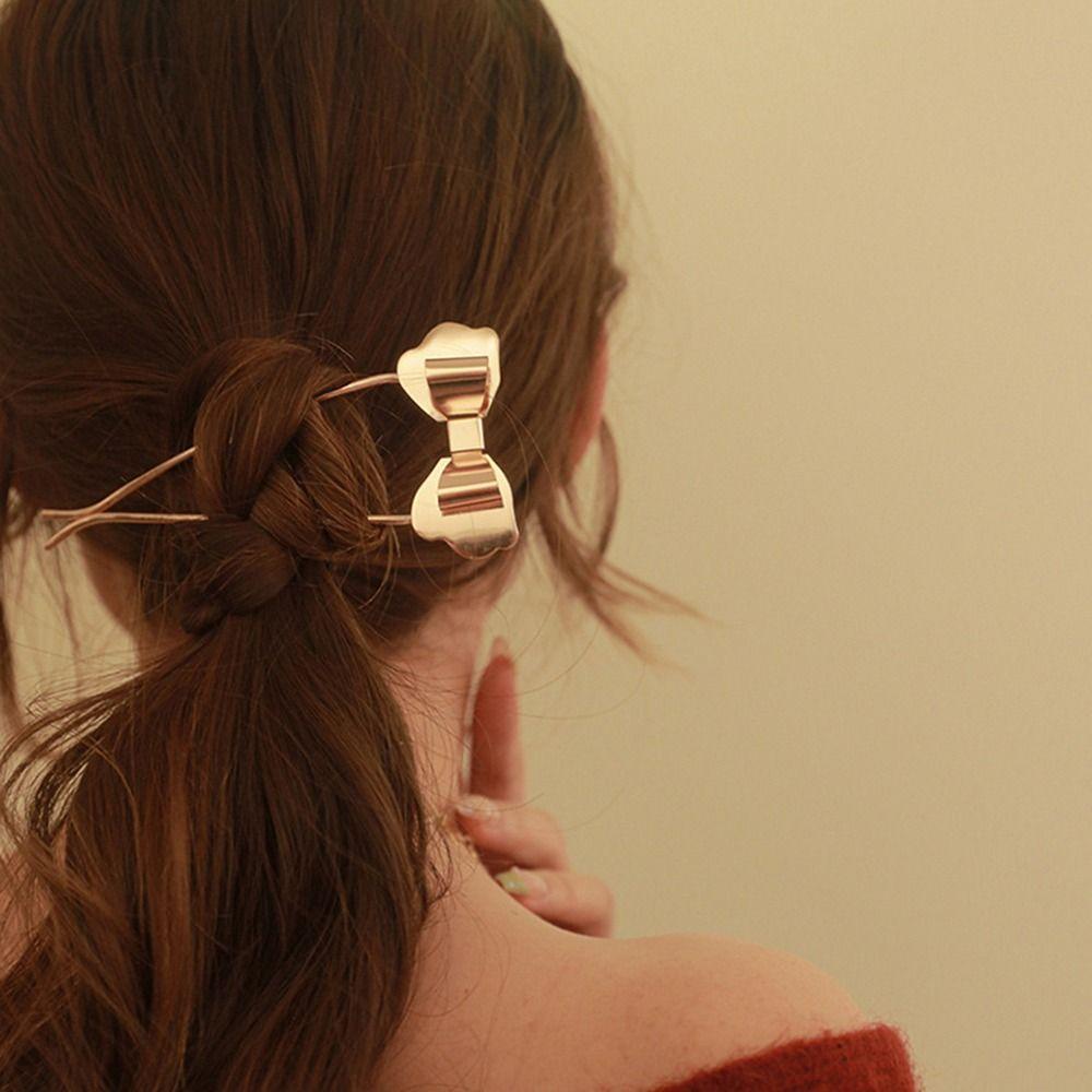 Trâm Cài Tóc Hình Nơ Phong Cách Hàn Quốc Đơn Giản Thời Trang Dành Cho Nữ