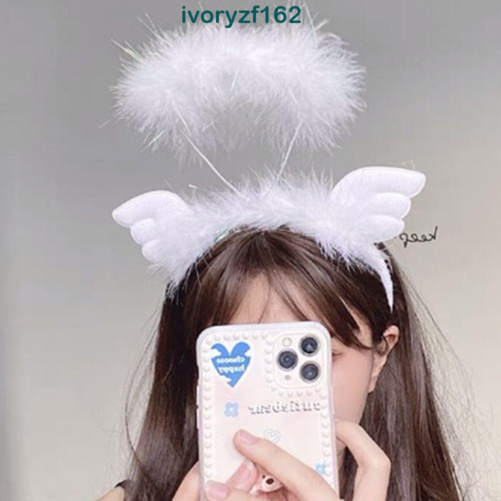 Băng Đô Hóa Trang Thiên Thần Tiệm Tiệc Hóa Trang DIY Cho Nữ