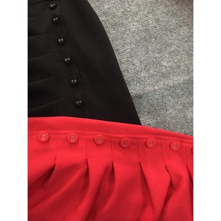 Đầm Ck  khuy bọc size 4,6 ( đỏ, đen)