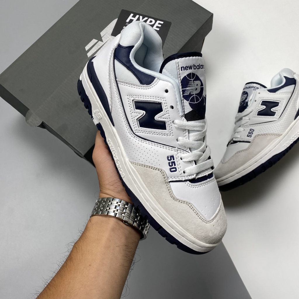Giày New Balance 550 Navy  - Hype Sneaker | Phiên bản high quality.