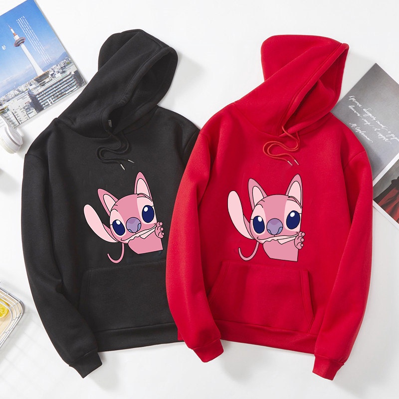 DISNEY Áo Hoodie In Hình Lilo & Stitch Đáng Yêu