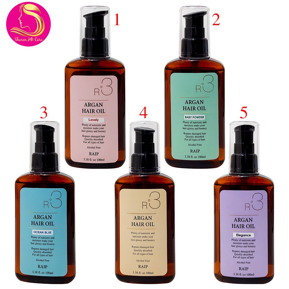 Dầu dưỡng tóc raip r3 argan hair oil phục hồi tóc hư tổn