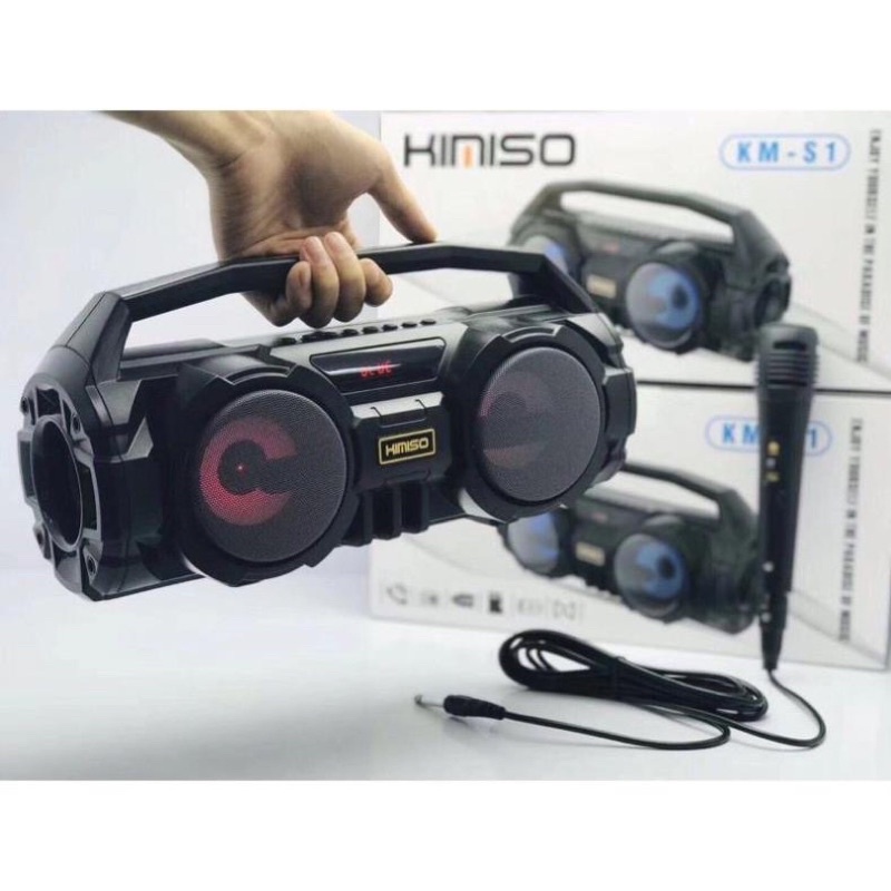 Loa bluetooth Kimiso KM-S1/S2 hát karaoke, loa kimoso hát karaoke - Tặng kèm mic hát