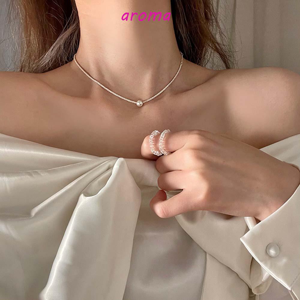 Vòng cổ Chuỗi Hạt Thời Trang Thanh Lịch|Vòng cổ Xích Rắn Phong Cách Hàn Quốc Cá Tính