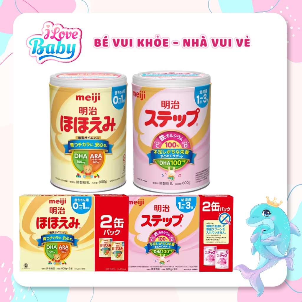 Sữa Meiji Nội Địa số 0 và số 9 800gr -Date 2024