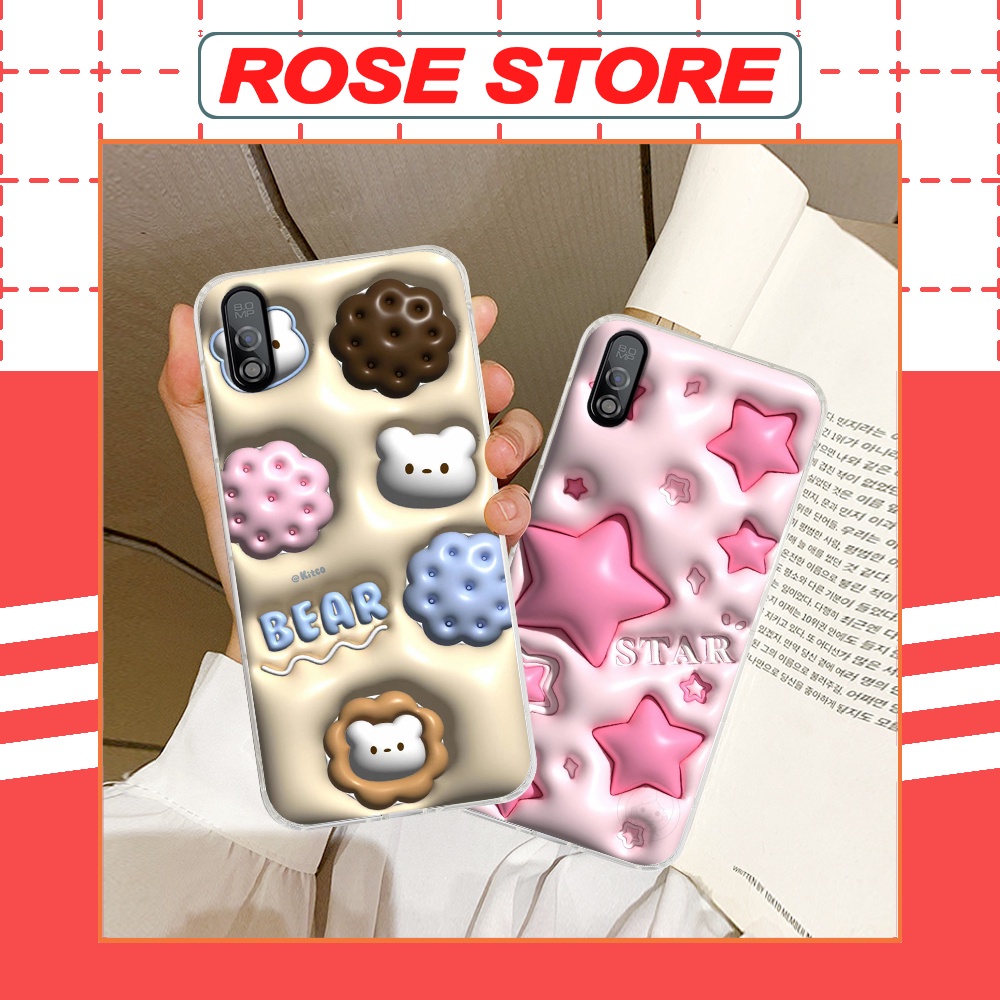 Ốp Vsmart Bee / Bee 3 in họa tiết chìm 3D cute đáng yêu