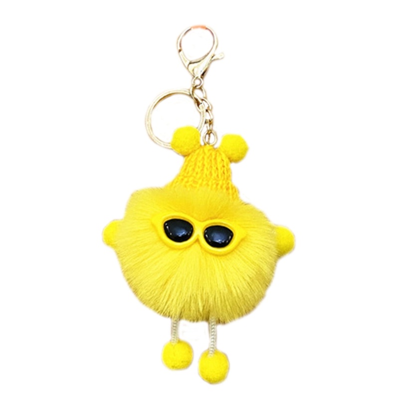 Móc Khóa Banh Lông Xù Dễ Thương Dành Cho Nữ